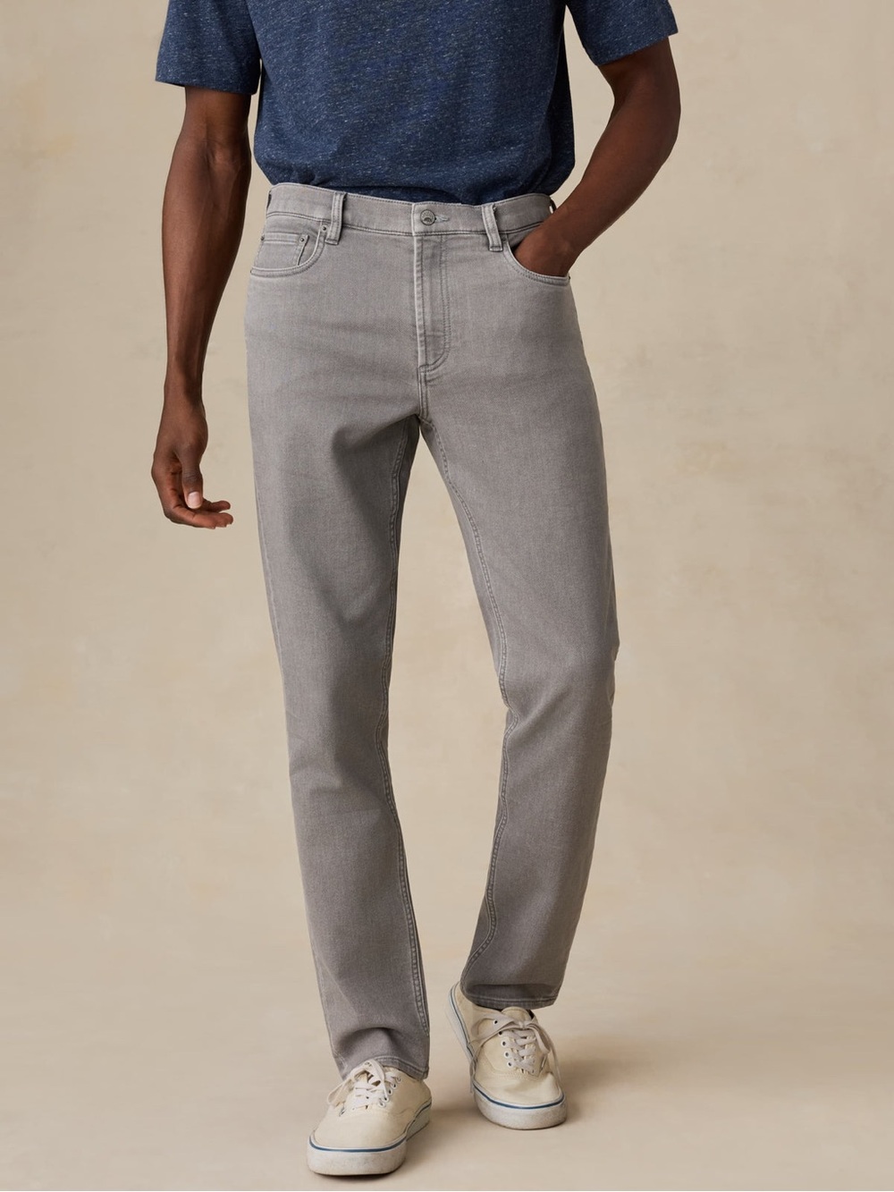 Faherty Brand Stretch Terry 5-Pocket Pants - 35 x 30